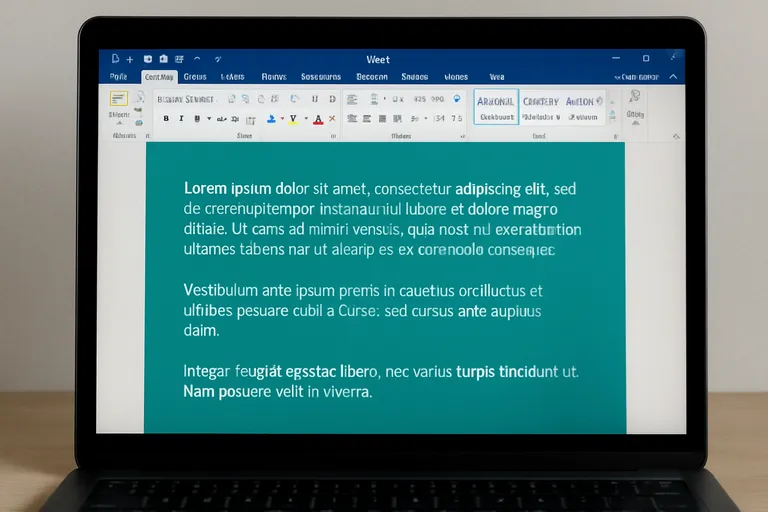 Achtergrondkleur instellen in Word