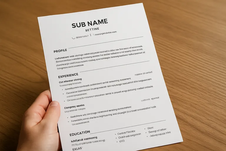 De ideale CV-structuur: wat zet je waar