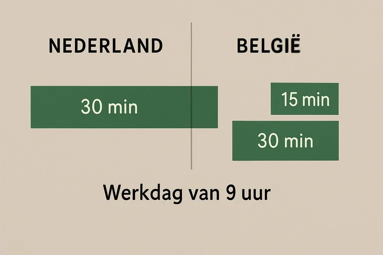 Hoelang pauze bij 9 uur werken: wat zegt de wet