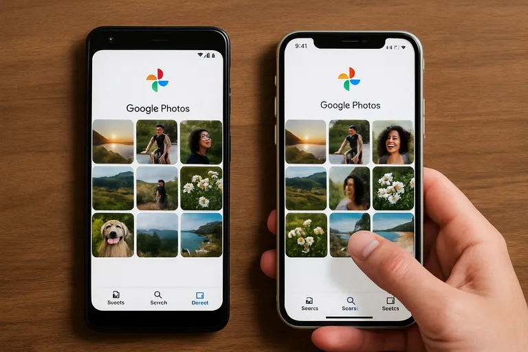 Op telefoon: Google fotos downloaden naar android en iphone