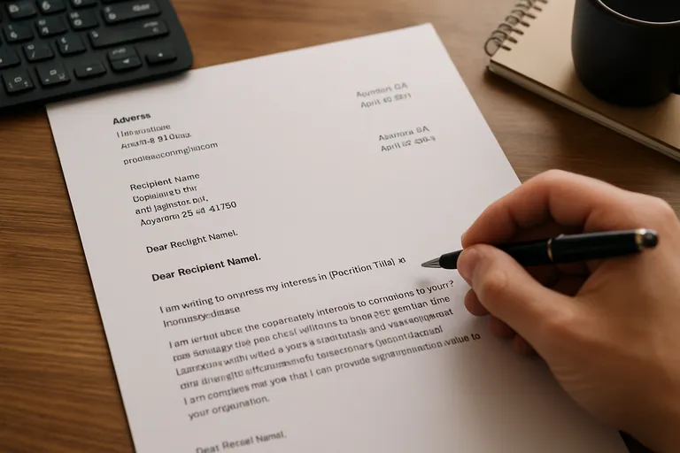 Opbouw en voorbeelden: zo schrijf je een sterke engelse sollicitatiebrief