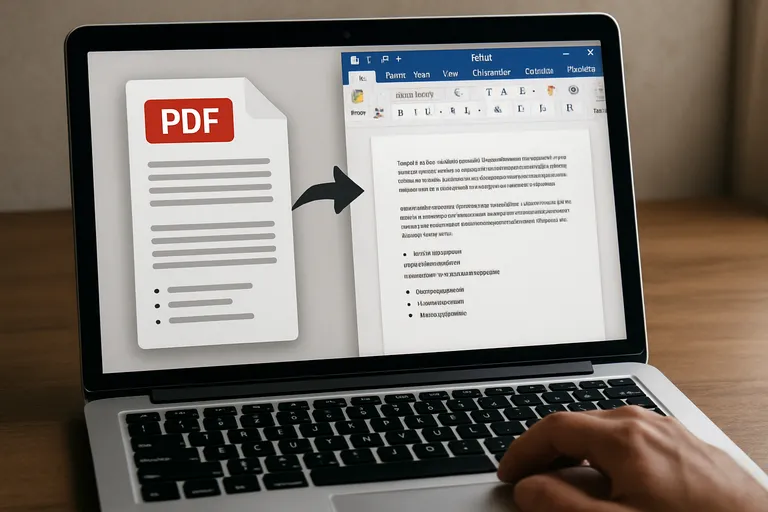 PDF omzetten naar bewerkbare Word-inhoud