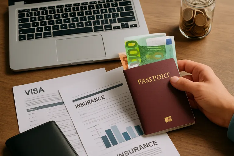 Praktische voorbereiding: visum, geld en verzekeringen