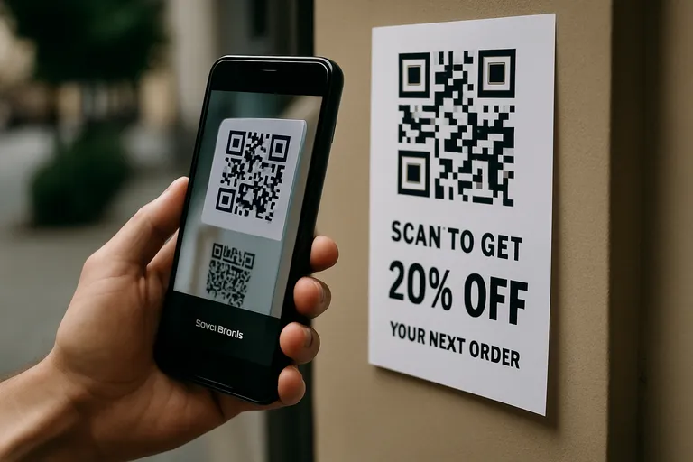 QR-code voorbeelden die resultaat opleveren