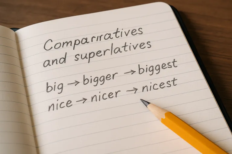 Regels voor comparatives en superlatives