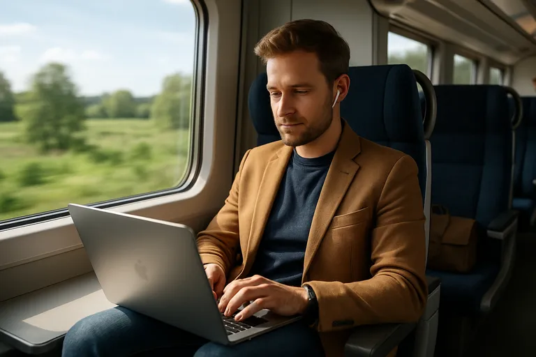 Slim reizen en productief blijven