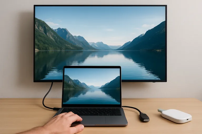 Snel verbinden met een scherm: bedraad of draadloos