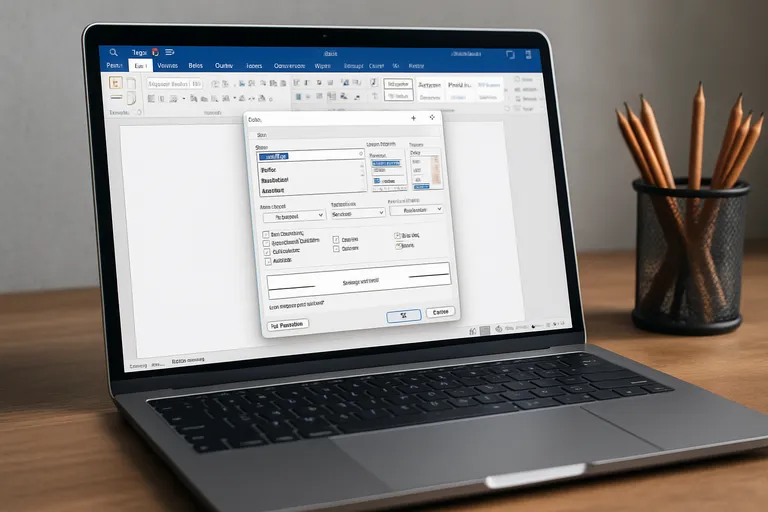 Standaard lettertype instellen in word