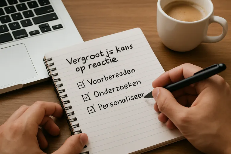 Voorbereiding: zo vergroot je je kans op reactie