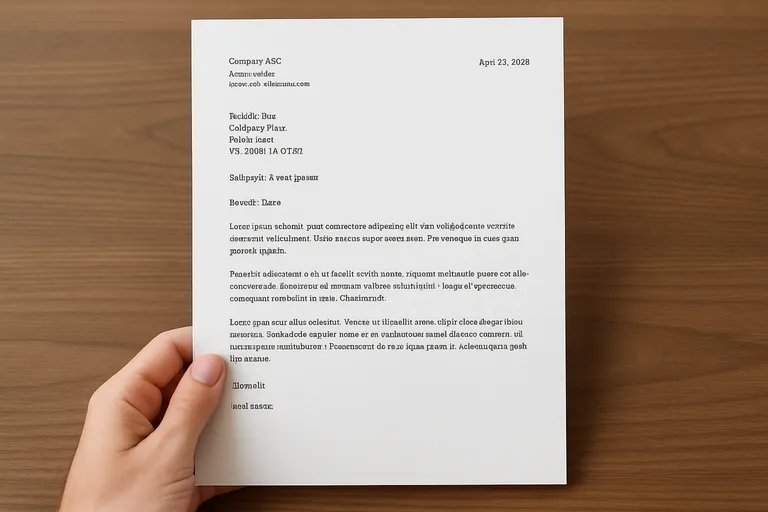 Wat is een zakelijke brief voorbeeld (en wanneer gebruik je het)